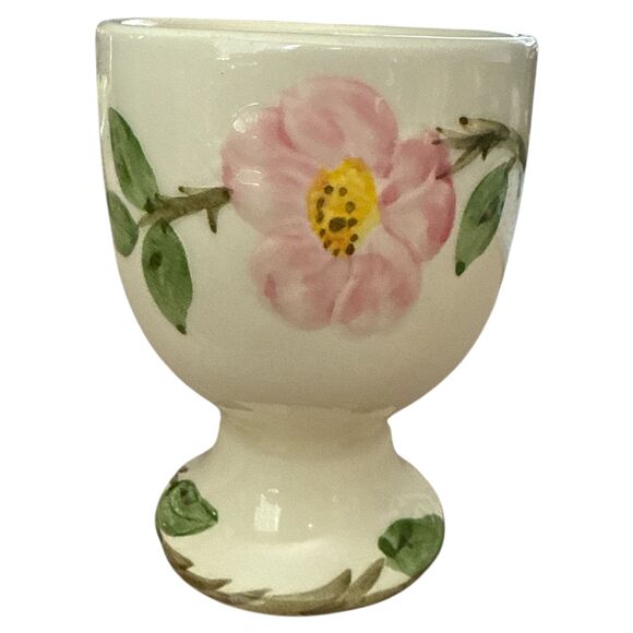 Franciscan Desert Rose Egg Cup & Mug USA Pink Rose Pottery Pair Read Notes - Picture 5 of 14